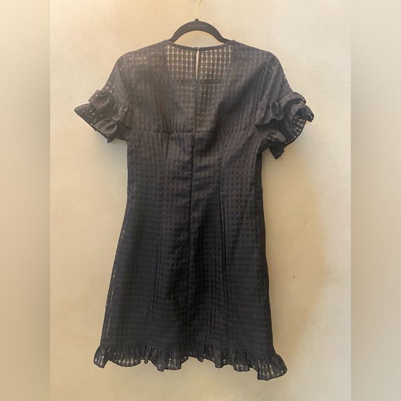 BCBGeneration Checkered Ruffle Dress mini Size Small - Picture 7 of 8